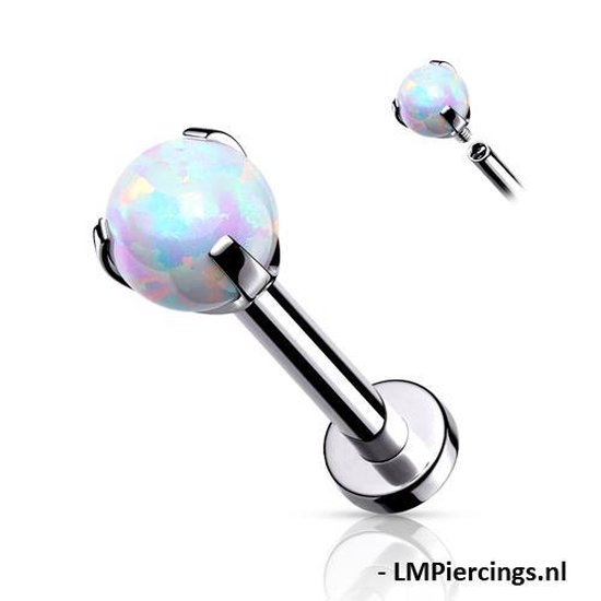 koppeling Beschrijving Buitensporig Piercing opal bal | bol.com
