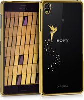 kwmobile hoesje voor Sony Xperia Z3 - backcover voor smartphone - Fee design - goud / transparant