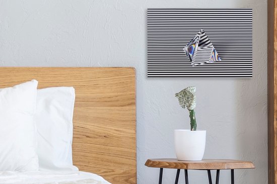 Canvas Schilderij Prisma afbeelding met illusie - 30x20 cm - Wanddecoratie