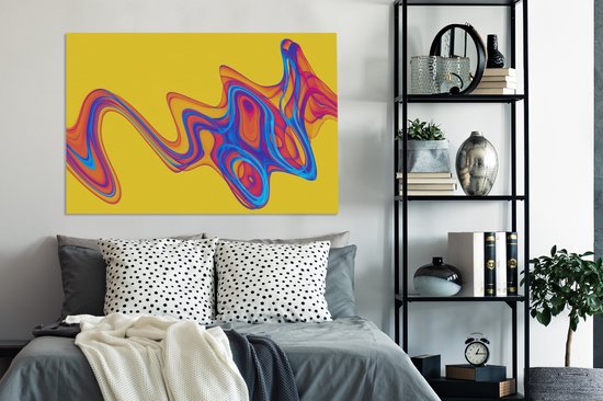 Toile de bulles de savon numérique 2cm 140x90 cm - Tirage photo sur toile (Décoration murale salon / chambre)