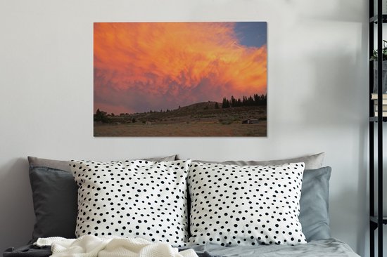 Toile unie au coucher du soleil 2cm