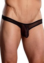 Full Cut Thong Back - Black - Maat L