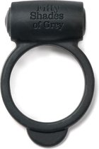 Yours and Mine Vibrating Love Ring - Black - Cock Rings -
