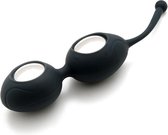 Delicious Silicone Ben Wa Balls - Black - Balls -
