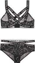 BH-Set Met Zodiac Print - Zwart/Metallic - S/M