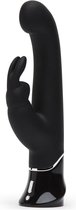 Greedy Girl G-Spot Rabbit Vibrator - Black - Rabbit Vibrators -