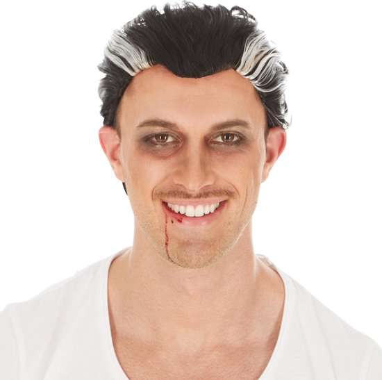 dressforfun - pruik graaf Dracula - verkleedkleding kostuum halloween verkleden feestkleding carnavalskleding carnaval feestkledij partykleding - 300736