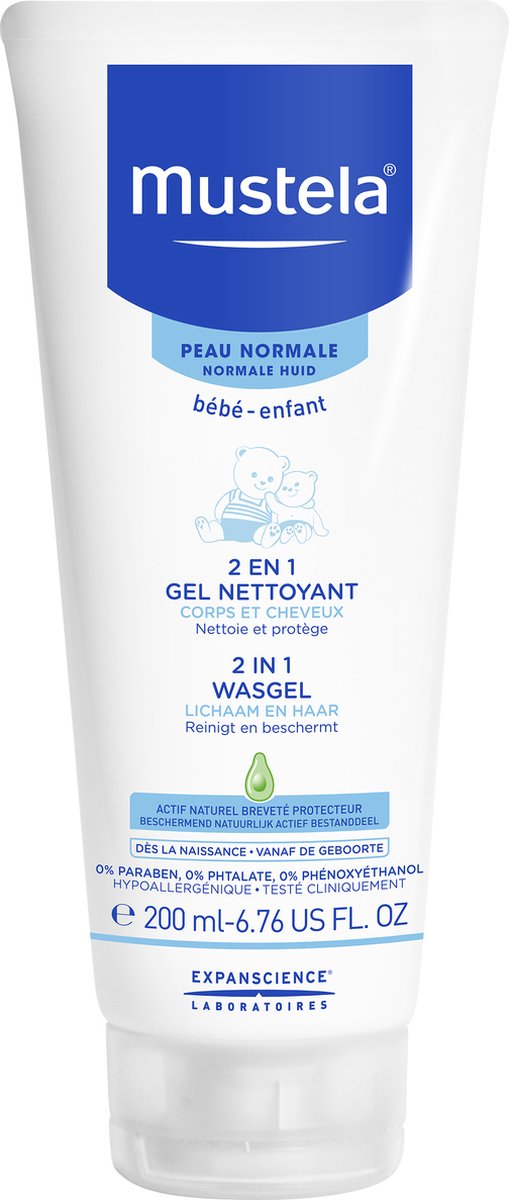 Goedkoopste Mustela 2 in 1 Wasgel - 200 ml