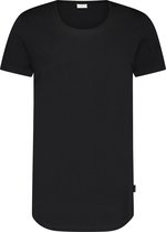 Purewhite -  Heren Regular Fit  Essential T-shirt  - Zwart - Maat L