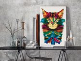 Doe-het-zelf op canvas schilderen - Colourful Mane-40x60