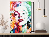 Doe-het-zelf op canvas schilderen - Charming Marilyn-40x60