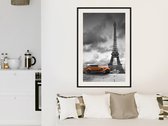 Artgeist - Schilderij - Under The Eiffel Tower - Multicolor - 40 X 60 Cm