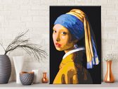 Doe-het-zelf op canvas schilderen - Pearl Earring-40x60