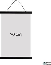 Porte-affiche 70 cm - Système de suspension magnétique pour affiche - Zwart