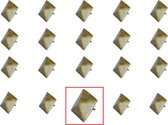 AMIG - Clous d' ameublement en acier Clous décoratifs Clous de meubles Clous décoratifs - 28 x 28 x 28,5 mm - Forme de pyramide - Bronze antique - Ornement rustique - 20 pièces