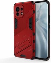 Voor Geschikt voor Xiaomi Mi 11 Punk Armor 2 in 1 PC + TPU schokbestendig hoesje met onzichtbare houder (rood)