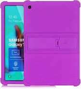 Voor Galaxy Tab S5e T720 tablet-pc siliconen beschermhoes met onzichtbare beugel (paars)