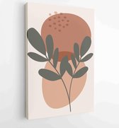 Abstract art nature background vector. Modern shape line art wallpaper 1 - Moderne schilderijen – Vertical – 1936342699 - 50*40 Vertical