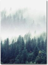 2 STKS Woonkamer Thuis Nordic Decoratie Bos Landschap Wall Art Poster, Grootte (Inch): 50x70 cm canvas (Foto 1)