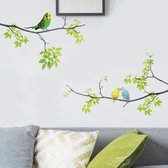 Verse takken vogels muursticker woonkamer tv bank achtergrond decoratie