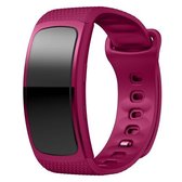 Siliconen polsband horlogeband voor Samsung Gear Fit2 SM-R360, polsbandmaat: 150-213 mm (paars)