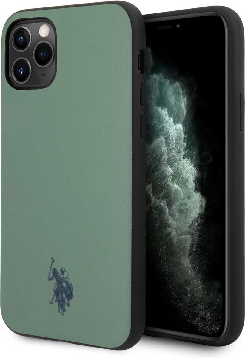 U.S. Polo Wrapped Backcase Hoesje iPhone 11 Pro Max - Groen