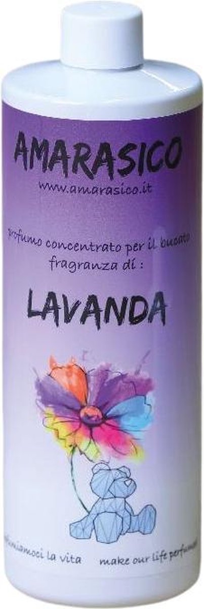 Amarasico Wasparfum Lavendel - 500 ml – Frisse was – Heerlijke geur – Textielverfrisser – Wasverzachter – Bloemengeur