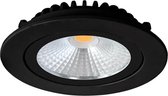 LED Inbouwspot Slimfit - 5W - 2700K - 450Lm - Ø85x23mm - Zwart