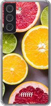6F hoesje - geschikt voor Samsung Galaxy S21 FE -  Transparant TPU Case - Citrus Fruit #ffffff