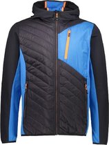 Cmp Outdoorjas Hybrid Heren Polyester Zwart/blauw Maat S