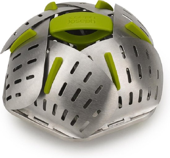 Bloom Steel Stomer Opvouwbaar – RVS – 16 cm – Joseph Joseph