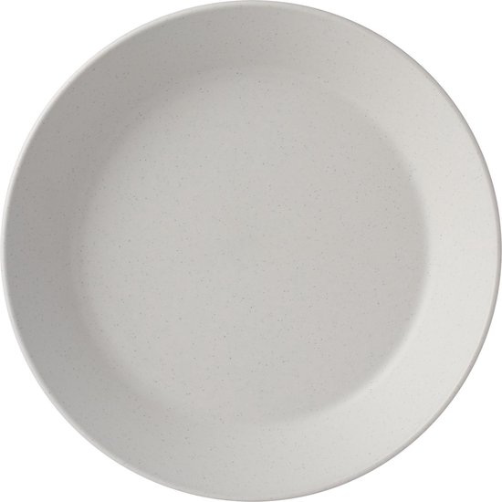 Deep Plate Bloom 220 Mm / 8.7" - Pebble White