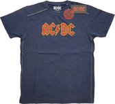 AC/DC Heren Tshirt -XL- Logo Blauw