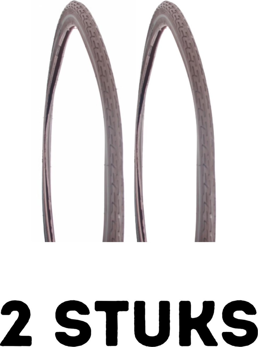 Fietsband - Buitenband - Set van 2 - 24 x 1 3/8 (37-540) bruin