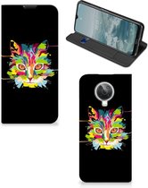 Smartphone Hoesje Nokia G10 | G20 Wallet Case Leuke Verjaardagscadeaus Cat Color