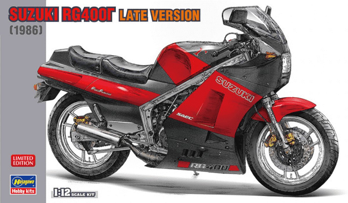 Hasegawa Modelbouwpakket Auto - 21728 Suzuki RG400I Motor Plastic - 1:12 - Modelbouw