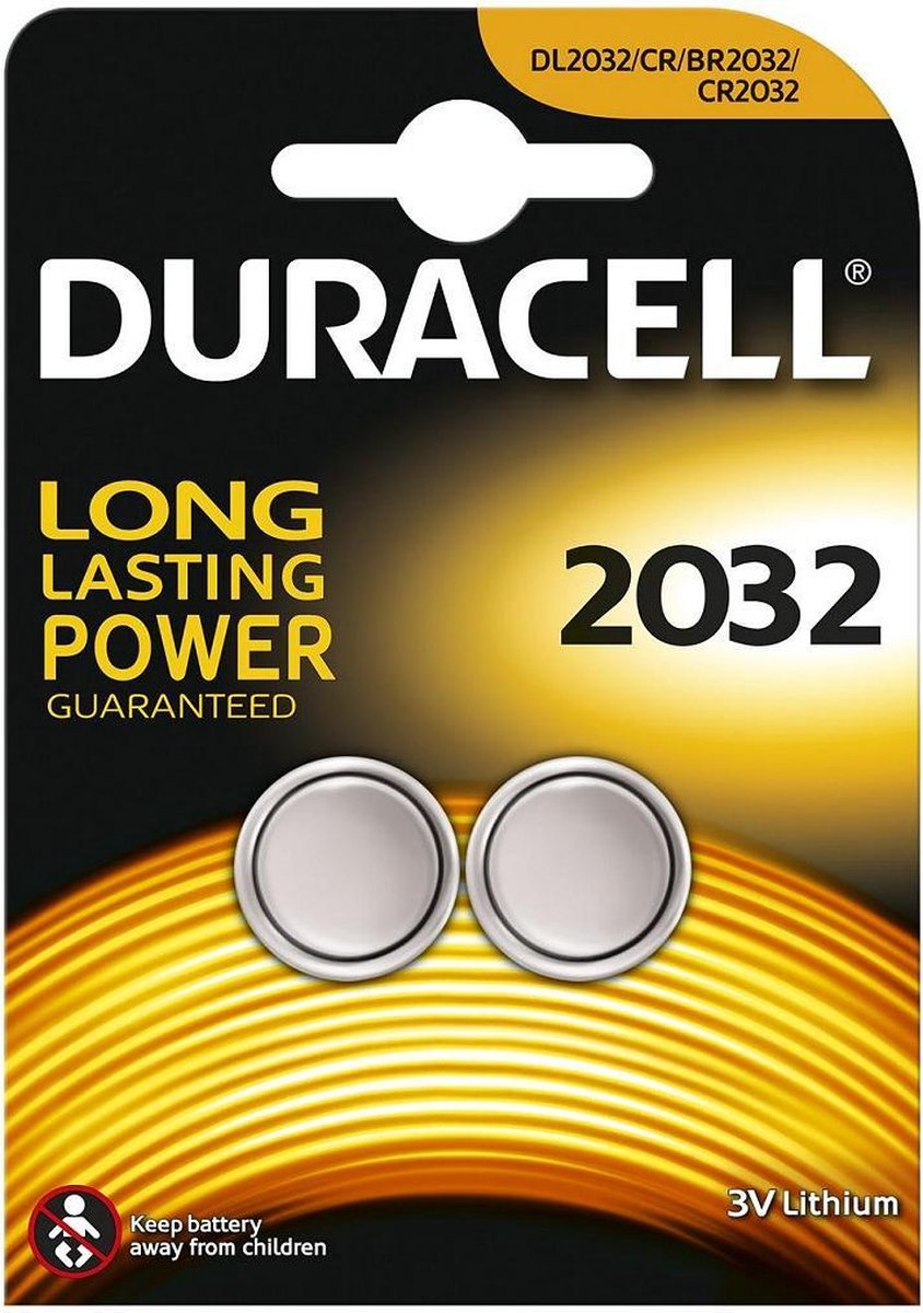 Duracell CR2032 Knoopcel Batterijen - 2 stuks