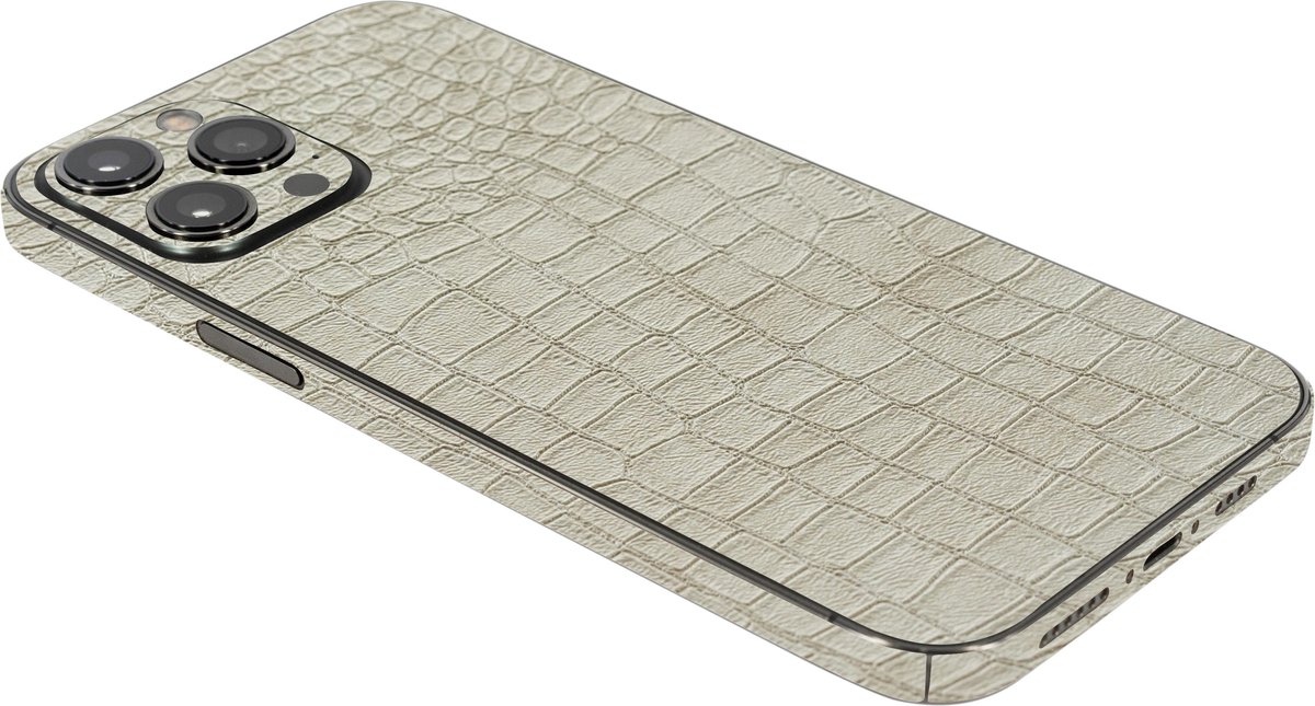 ScreenSafe Skin iPhone 12 Pro Tawny Wood met logo