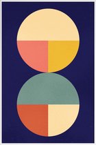 JUNIQE - Poster met kunststof lijst Divided -30x45 /Kleurrijk