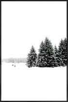 JUNIQE - Poster in kunststof lijst White White Winter 2/2 -40x60