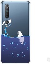 Voor Xiaomi Mi 10 Pro 5G schokbestendig geverfd transparant TPU beschermhoes (zegel)