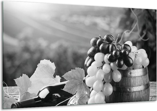 Peinture sur verre Raisins, Cuisine | Gris-noir | 120x70cm 1Hatch | Tirage photo sur verre |  F006838