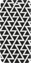 FLAVR Adour Case zigzag geometrisch hoesje iPhone 6 6s 7 8 SE 2020 SE 2022 - Zwart Wit