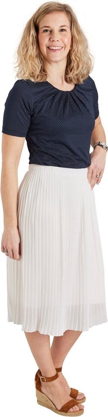 Dames plisse rok wit kort | Maat Onze size, XS-XL | bol.com