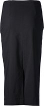Dames rok stretch donkergrijs lang | Maat 54