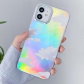 IMD Laser Cloud patroon TPU beschermhoes voor iPhone 11 Pro Max Pro