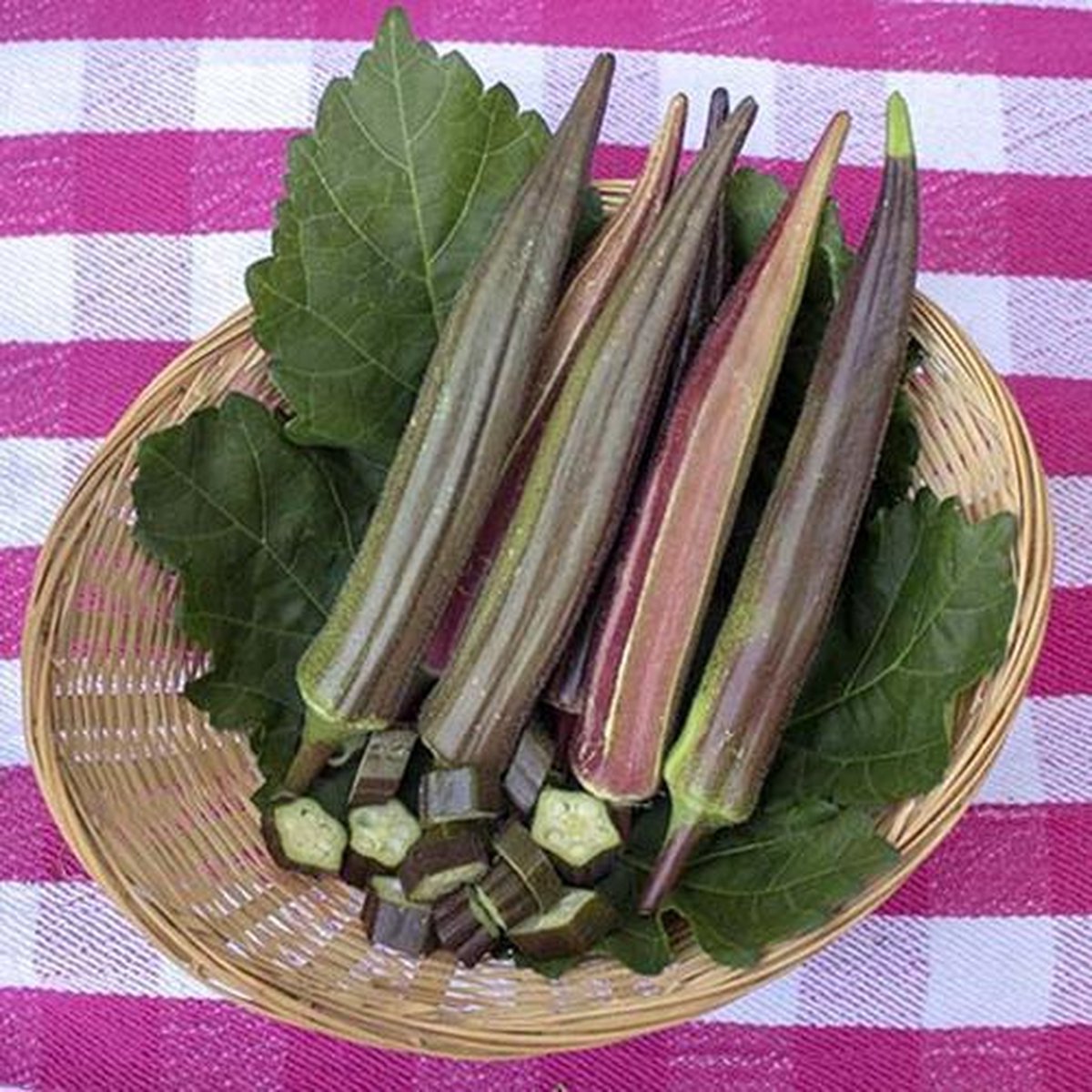 Okra zaden - Burgundy