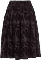 Voodoo Vixen Rok -M- Andrea Flocked Zwart