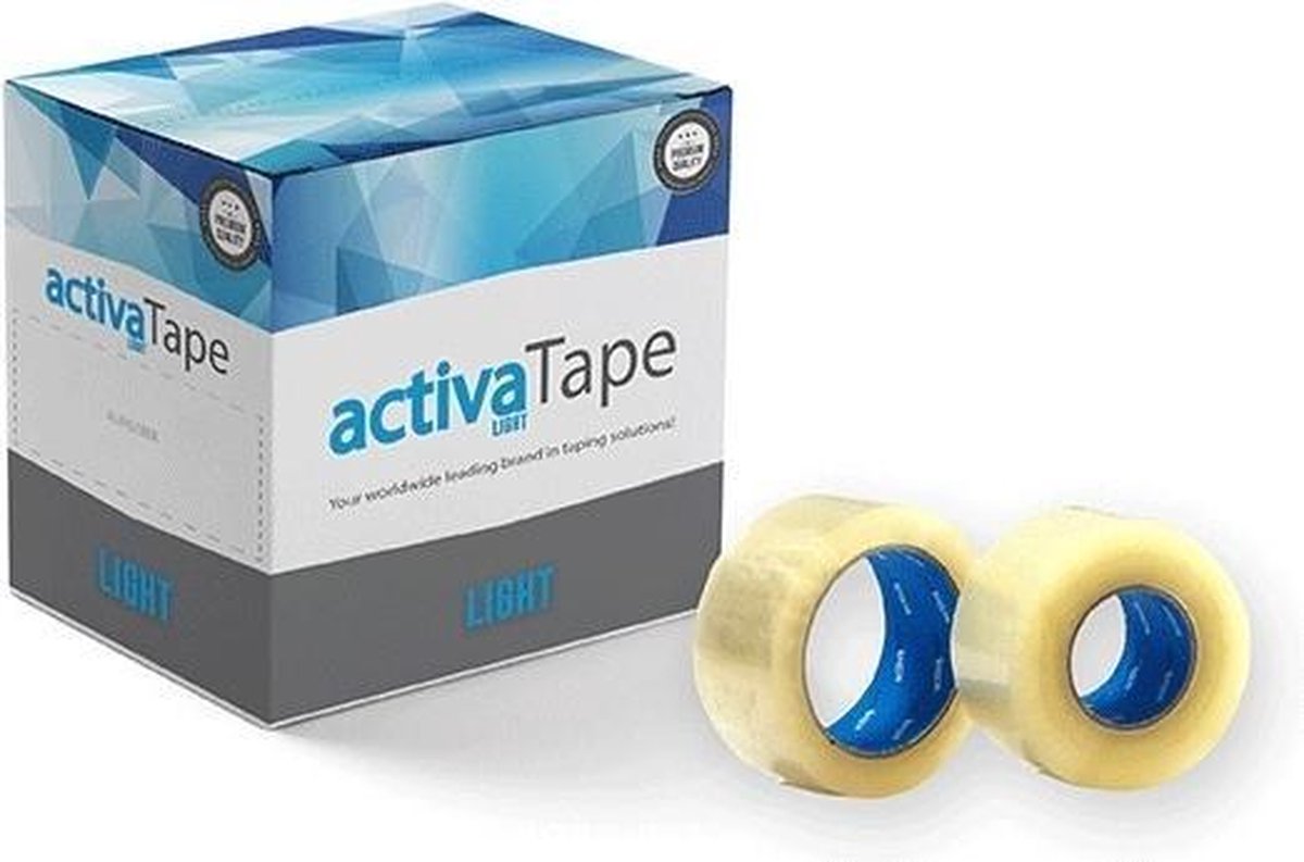 Specipack Doos met 36 rollen Verpakkingstape Tape Light - 25 my - Transparante Tape