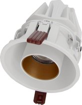 LED Downlight Inbouw 9W COB 120 ° Verstelbaar Dimbaar Rond WIT / GOUD - Koel wit licht